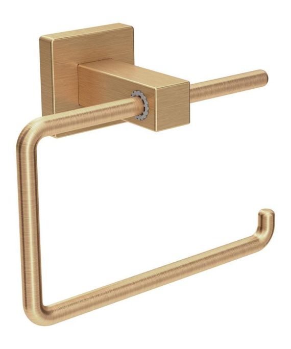 Duro Wall-Mounted Toilet Paper Holder in Brushed Bronze